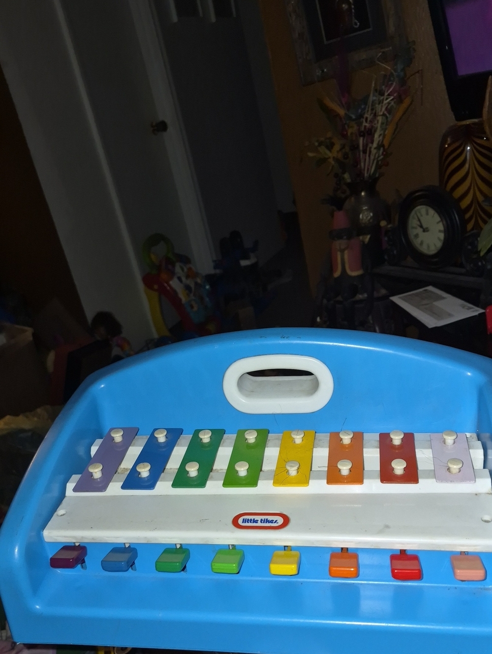 Vintage Little Tikes Tap a Tune Blue Xylophone Keyboard Music Piano